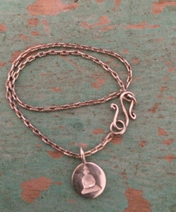 Armband Sterlingsilber mit buddha-Anhänger.
